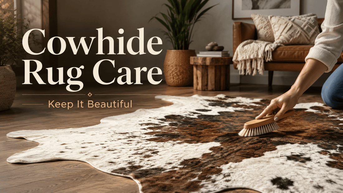 How to Care for Cowhide Rug