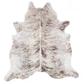 Brazilian Light Grey Brindle Cowhide Rug