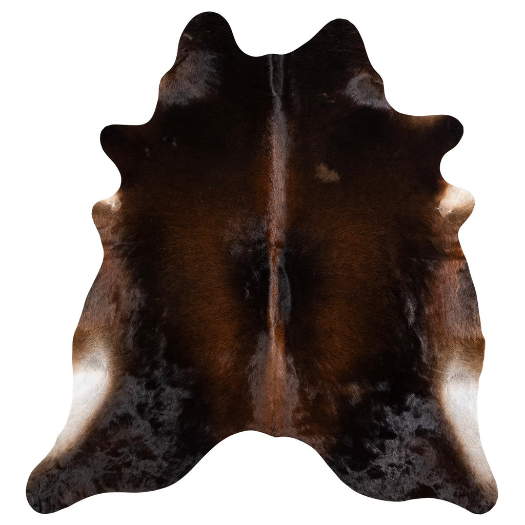 Brazilian Mahogany Cowhide Rug