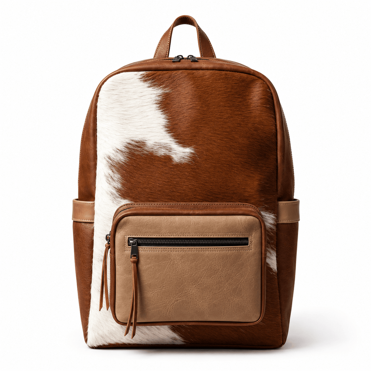 Vintage Cowhide Leather Backpack for Men & Women