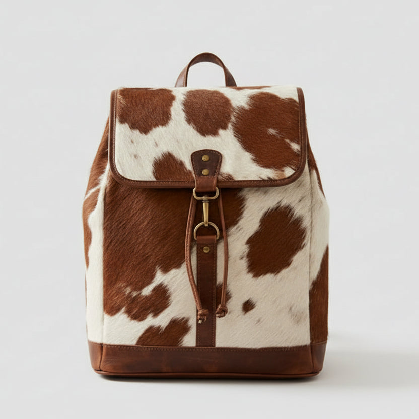 Cowhide Hair Backpack