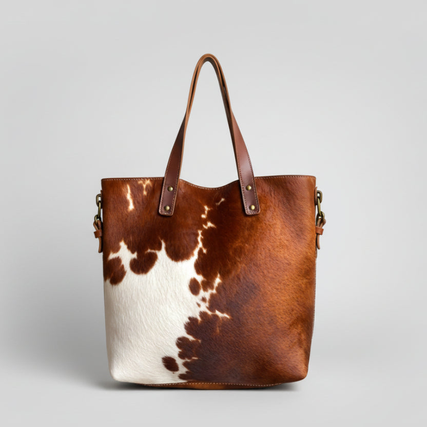Tote Bag Brown & White