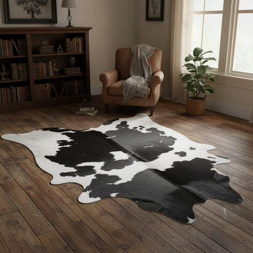 Brazilian black & white cowhide