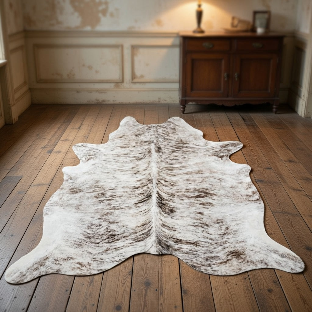 Brazilian Light Grey Brindle Cowhide