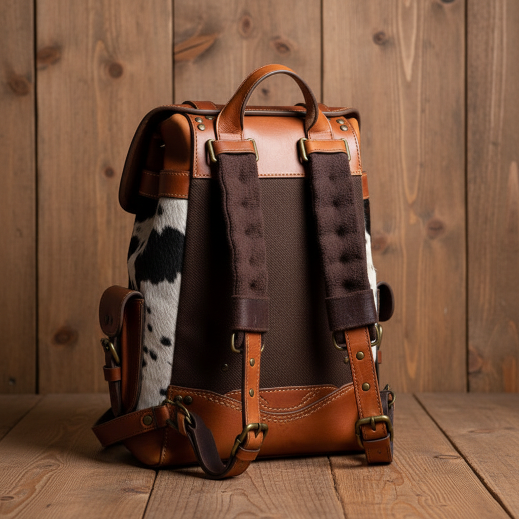 Cowhide Hair on Full Grain Leather Backpack – Bovelloo