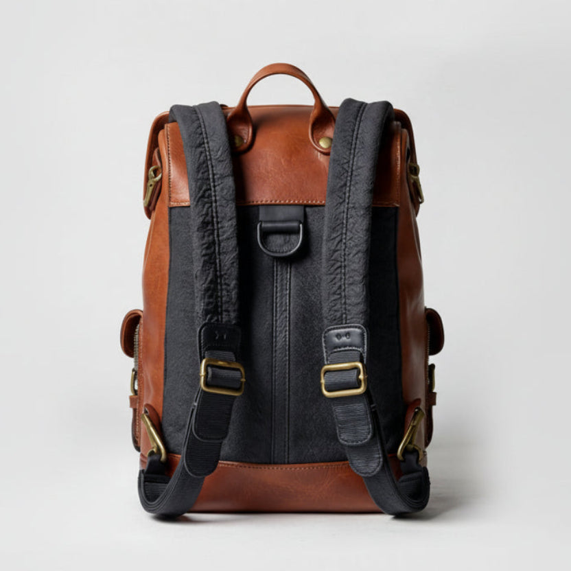 Cowhide Full Grain Leather Backpack